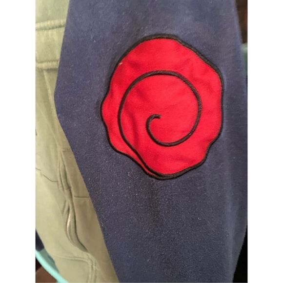 Naruto Shippuden Kakashi cosplay military fleece zip up hoodie sweatshirt S/S - Picture 10 of 11